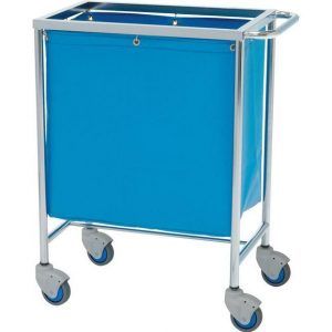 Carro para ropa sucia, saco desmontable