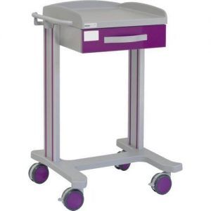 Carro hospitalario multifuncional con 1 cajón superior