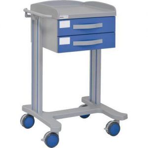 Carro hospitalario multifuncional con 2 cajón superior