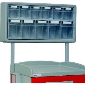 Soporte con cajas basculantes