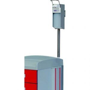 Soporte dispensador de líquido desinfectante