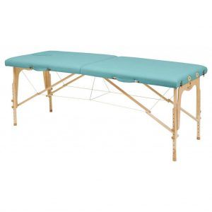 Camilla plegable regulable madera natural