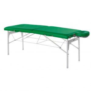 Camilla plegable regulable de aluminio con cabezal extraíble