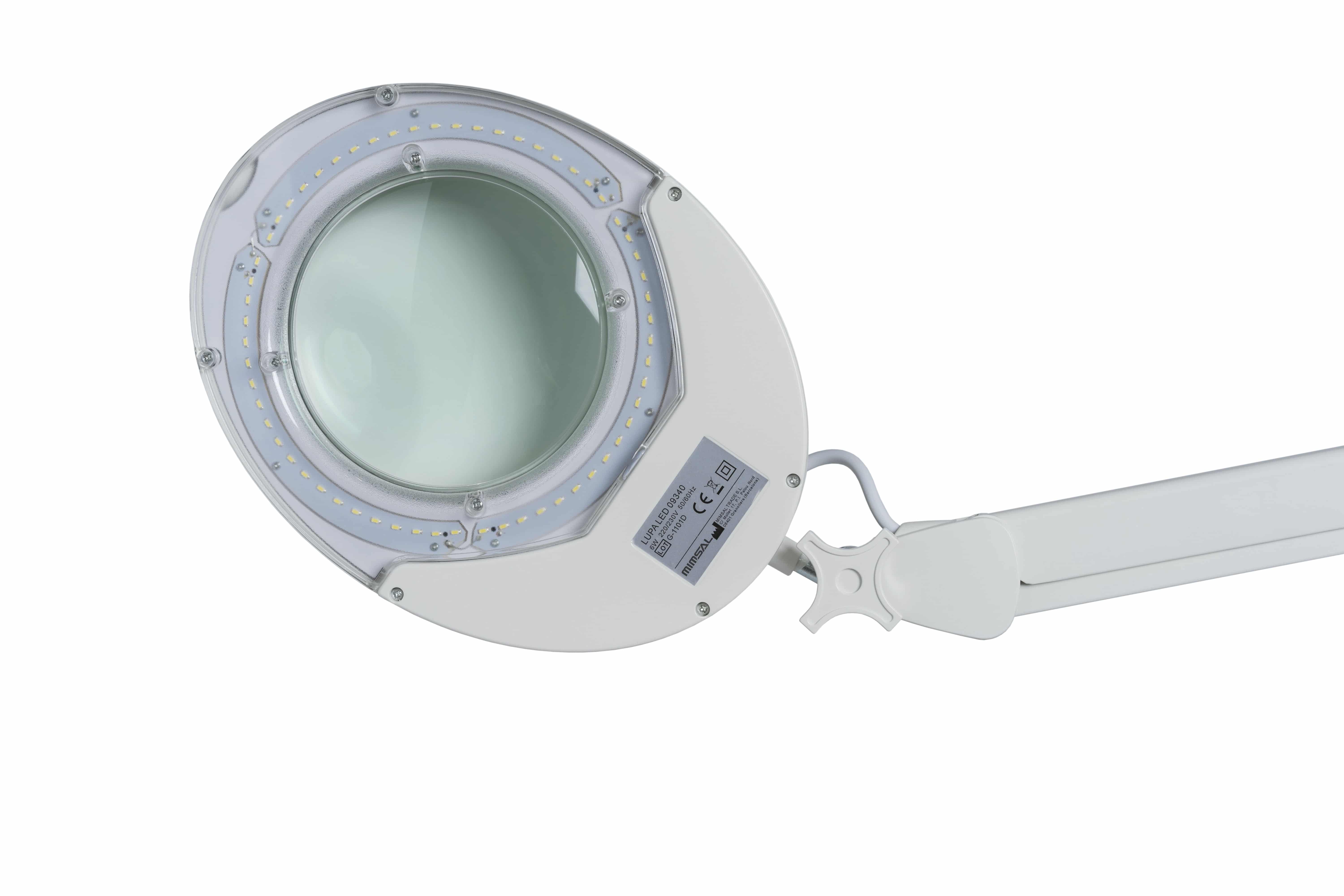 Luminaria con lente de aumento Lupa LED HF 5 dioptrías